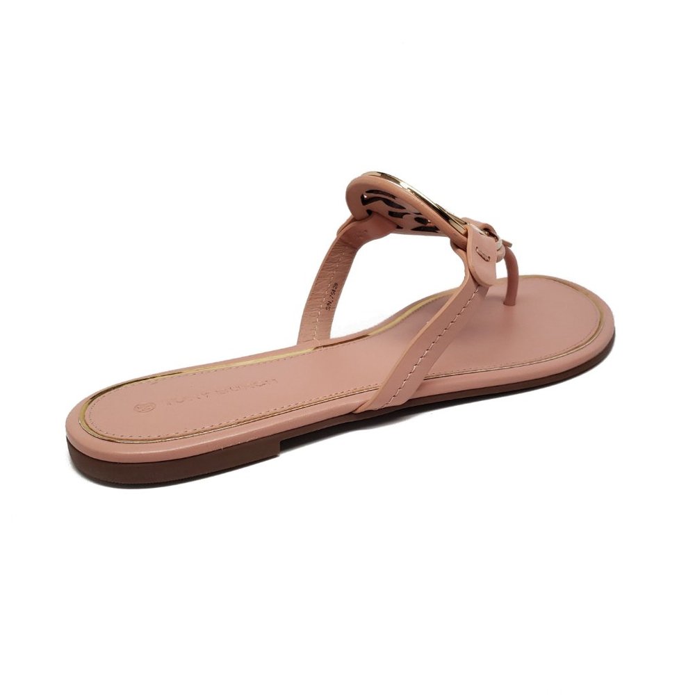 Tory Burch Metal Miller Sandals in Pink Moon/Gold - Picture 5 of 11